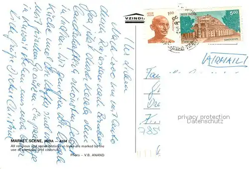 AK / Ansichtskarte Neu Delhi Market Scene Neu Delhi