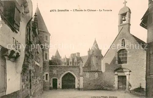 AK / Ansichtskarte Josselin Entree du Chateau La Porterie Josselin