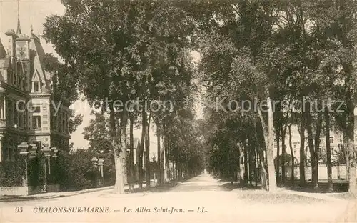 AK / Ansichtskarte Chalons sur Marne Les Allees Saint Jean 