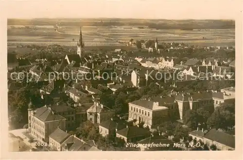 AK / Ansichtskarte Horn_Niederoesterreich Fliegeraufnahme Horn_Niederoesterreich