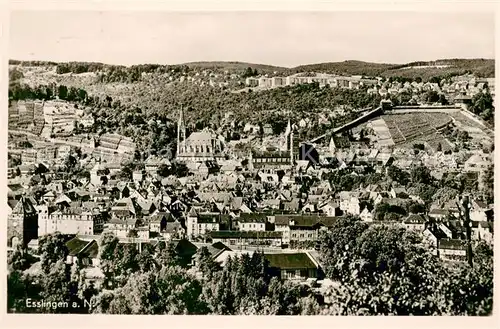 AK / Ansichtskarte Esslingen_Neckar Fliegeraufnahme Esslingen Neckar