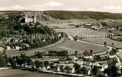 AK / Ansichtskarte Eichstaett_Oberbayern Willibaldsburg mit Kloster Rebdorf Eichstaett_Oberbayern