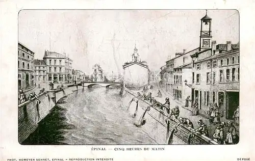 AK / Ansichtskarte Epinal_Vosges Cinq Heures du Matin Epinal Vosges