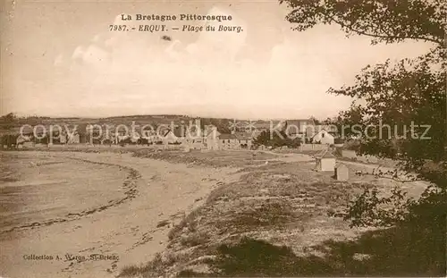 AK / Ansichtskarte Erquy Plage du Bourg Erquy
