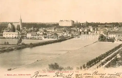 AK / Ansichtskarte Sable sur Sarthe Vue generale de la Ville Sable sur Sarthe