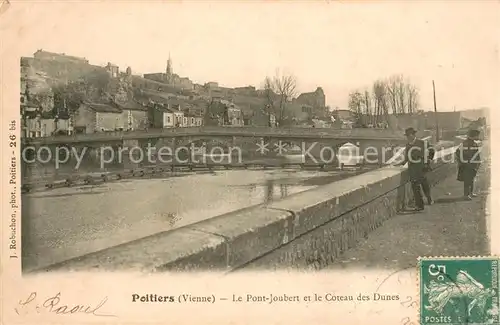 AK / Ansichtskarte Poitiers_Vienne Le Pont Joubert et le Coteau des Dunes Poitiers Vienne