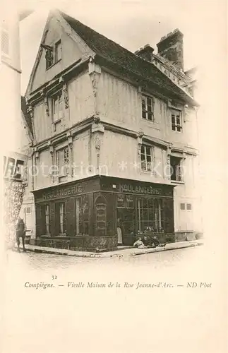 AK / Ansichtskarte Compiegne_Oise Vieille Maison de la Rue Jeanne d Arc Compiegne Oise