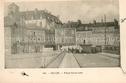 AK / Ansichtskarte Decize Place Saint Just Decize
