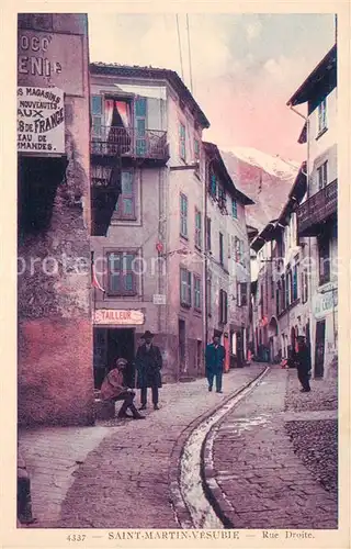 AK / Ansichtskarte Saint Martin Vesubie Rue Droite Saint Martin Vesubie