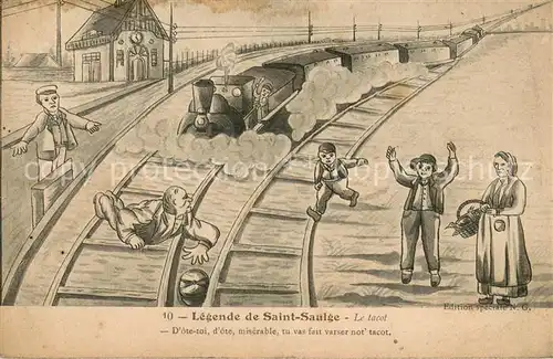 AK / Ansichtskarte Saint Saulge Dote toi dote miserable tu vas fait varser not tacot Saint Saulge