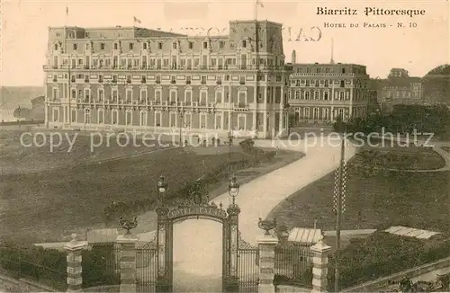 AK / Ansichtskarte Biarritz_Pyrenees_Atlantiques Hotel du Palais Biarritz_Pyrenees