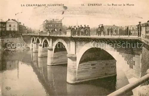 AK / Ansichtskarte Epernay_Marne Le Pont sur la Marne Epernay Marne