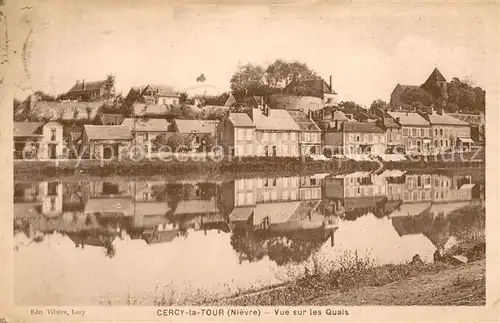 AK / Ansichtskarte Cercy la Tour Vue sur les Quais Cercy la Tour
