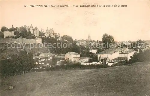 AK / Ansichtskarte Bressuire Vue generale prise de la route de Nantes Bressuire