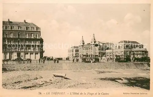 AK / Ansichtskarte Le_Treport Hotel de la Plage et le Casino Le_Treport