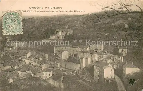 AK / Ansichtskarte Largentiere Vue panoramique du Quartier des Recollets Largentiere