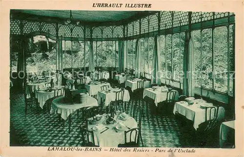 AK / Ansichtskarte Lamalou les Bains Hotel des Rosiers Parc de l Usclade Lamalou les Bains