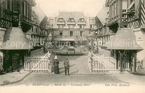 AK / Ansichtskarte Deauville Entree du Normandy Hotel Deauville