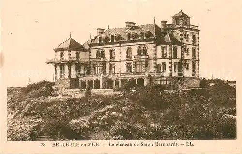 AK / Ansichtskarte Belle Ile en Mer Le Chateau de Sarah Bernhardt Belle Ile en Mer