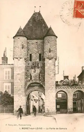 AK / Ansichtskarte Moret sur Loing La Porte de Samois Moret sur Loing