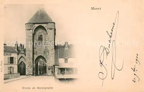 AK / Ansichtskarte Moret sur Loing Porte de Bourgogne Moret sur Loing
