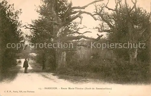 AK / Ansichtskarte Barbizon Route Marie Therese Foret de Fontainebleau Barbizon