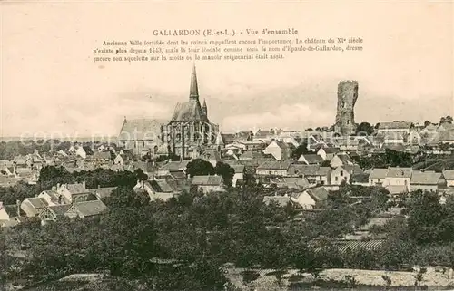 AK / Ansichtskarte Gallardon Vue densemble Ville fortifiee Le chateau Gallardon