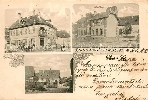 AK / Ansichtskarte Ittenheim Epicerie Handlung Lehmann Details Ittenheim