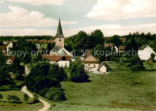 AK / Ansichtskarte Flammersfeld Teilansicht mit Kirche Flammersfeld