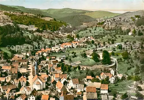 AK / Ansichtskarte Soultzeren Vue generale aerienne et la route de la Schlucht Soultzeren