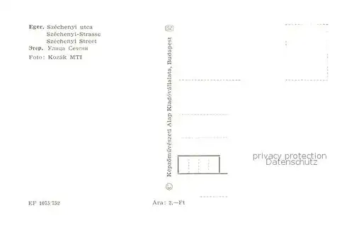 AK / Ansichtskarte Eger_Cheb_Tschechien Szechenyi utca 