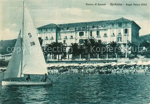 AK / Ansichtskarte Spotorno Bagni Palace Hotel Spotorno