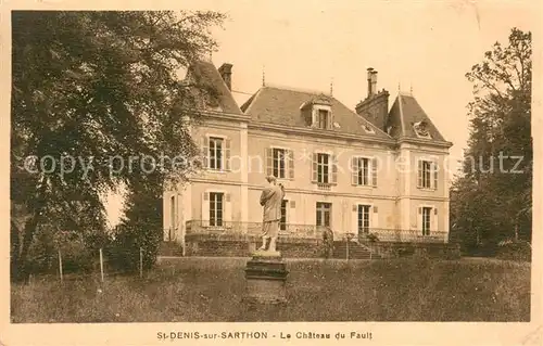AK / Ansichtskarte Saint Denis sur Sarthon Le Chateau du Fault Saint Denis sur Sarthon