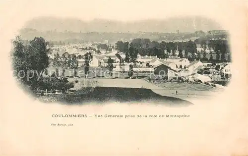 AK / Ansichtskarte Coulommiers Vue generale prise de la cote de Montapeine Coulommiers