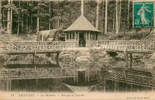 AK / Ansichtskarte Saint Die des Vosges Les Molieres Kiosque et Cascade Saint Die des Vosges