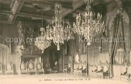 AK / Ansichtskarte Arras_Pas de Calais Salon de l Hotel de Ville Arras_Pas de Calais