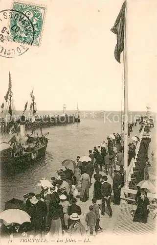 AK / Ansichtskarte Trouville sur Mer Les Jetees Trouville sur Mer