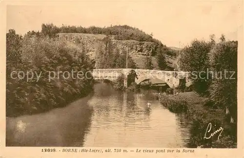 AK / Ansichtskarte Borne_Haute Loire Vieux pont sur la Borne Borne Haute Loire