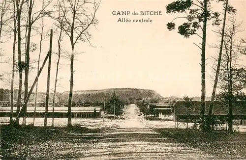 AK / Ansichtskarte Bitche_Moselle Allee centrale du camp Bitche_Moselle