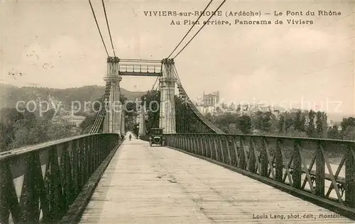 AK / Ansichtskarte Viviers_sur_Rhone Pont du Rhone et vue sur la ville Viviers_sur_Rhone
