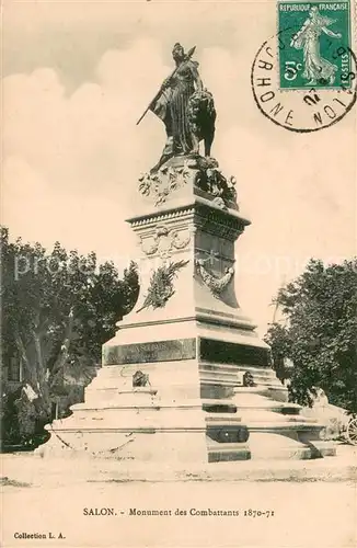 AK / Ansichtskarte Salon de Provence Monument des Combattants 1870 71 Statue Salon de Provence