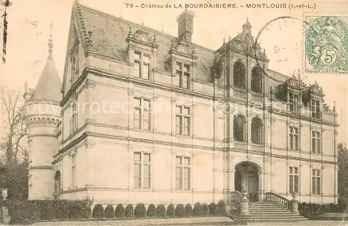 AK / Ansichtskarte Montlouis sur Loire Chateau de la Bourdaisiere Montlouis sur Loire
