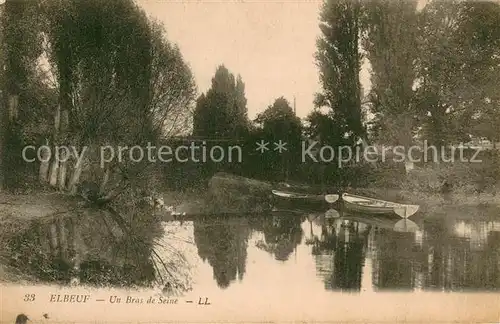 AK / Ansichtskarte Elbeuf Un bras de la Seine Elbeuf