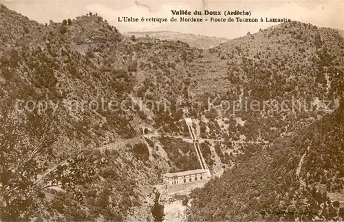 AK / Ansichtskarte Tournon sur Rhone Vallee du Doux Usine electrique de Mordane Route de Tournon a Lamastre Tournon sur Rhone