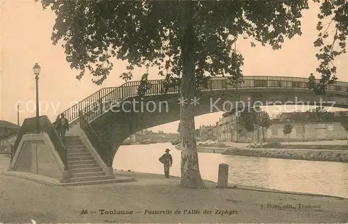 AK / Ansichtskarte Toulouse_Haute Garonne Passerelle de l Allee des Zephyrs Toulouse Haute Garonne