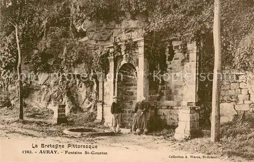 AK / Ansichtskarte Auray Fontaine Saint Goustan Auray