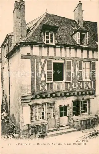 AK / Ansichtskarte Avallon Maison du XVe siecle Rue Bocquillot Avallon