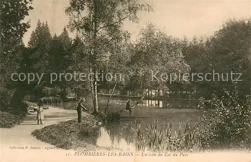 AK / Ansichtskarte Plombieres les Bains_Vosges Un coin du lac du parc Plombieres les Bains