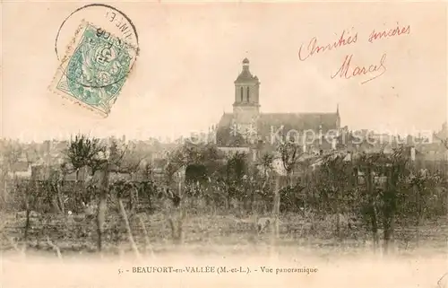 AK / Ansichtskarte Beaufort en Vallee Vue panoramique sur la ville Eglise Beaufort en Vallee