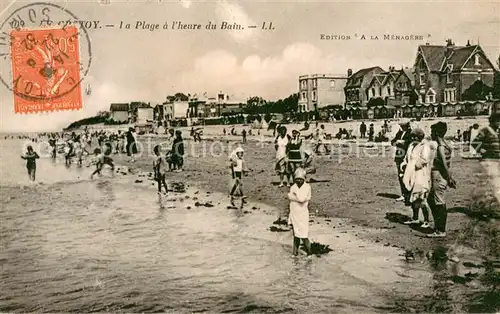 AK / Ansichtskarte Le_Crotoy La plage a l heure du bain Le_Crotoy